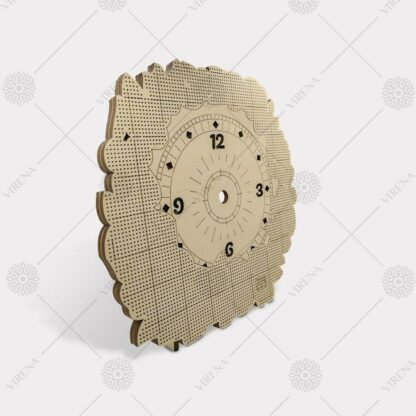 “Dolce”. Kit-orologio di legno ricamo a perline