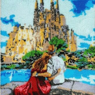 "Sagrada Familia. Barcellona". Kit ricamo a perline