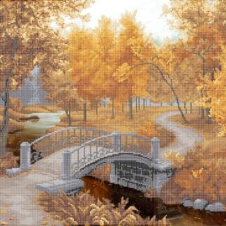 "Autunno dorato". Schema ricamo a perline