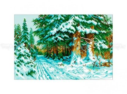 Nevicata nella foresta