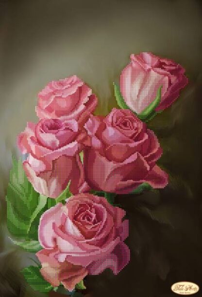 "Roseo". Schema ricamo a perline