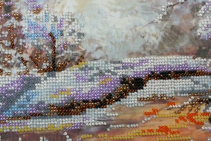 "Inverno fragile". Kit ricamo completo di perline - Image 3