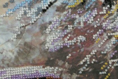 "Inverno fragile". Kit ricamo completo di perline - Image 4