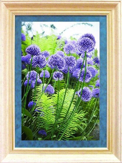 " Allium viola". Schema ricamo a perline