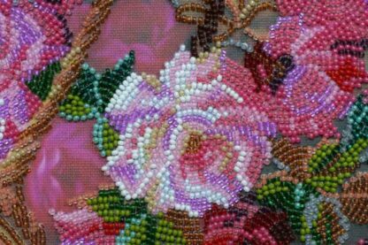 "Cestino con le rose". Kit ricamo a perline - Image 4
