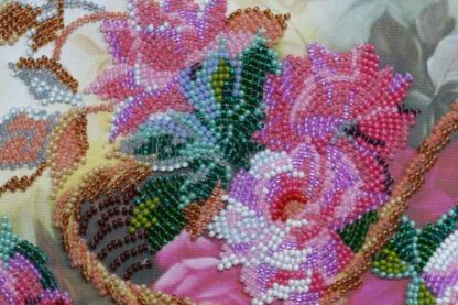 "Cestino con le rose". Kit ricamo a perline - Image 5