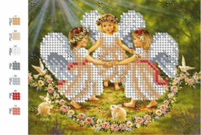 "Il ballo dei angeli". Schema ricamo a perline