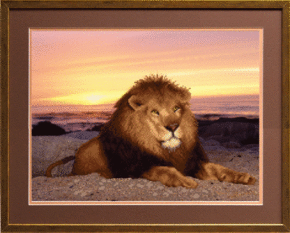 "Leone". Schema ricamo a perline