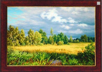 "Nel campo". Schema ricamo a perline