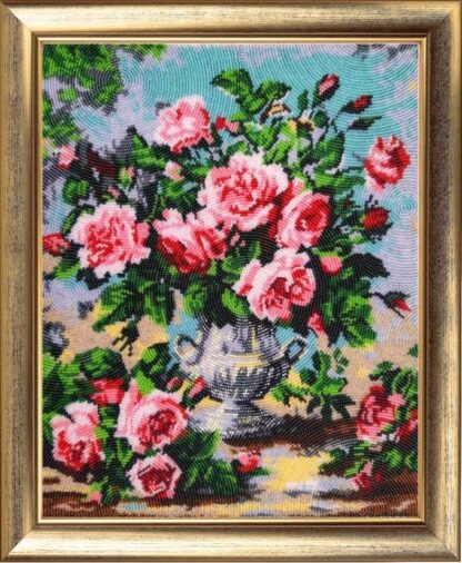 "Profumo delle rose estive". Kit ricamo a perline - Image 2