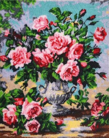 "Profumo delle rose estive". Kit ricamo a perline