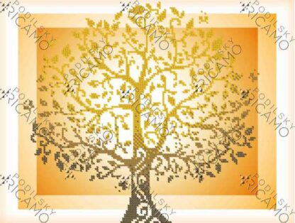 "Albero d'oro". Schema ricamo a perline - Image 2