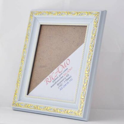 Cornice colore bianco oro