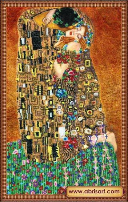 "Il bacio" di Klimt. Kit ricamo a perline