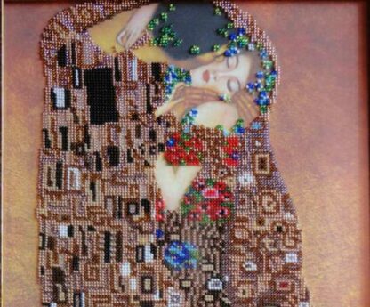 "Il bacio" di Klimt. Kit ricamo a perline - Image 2