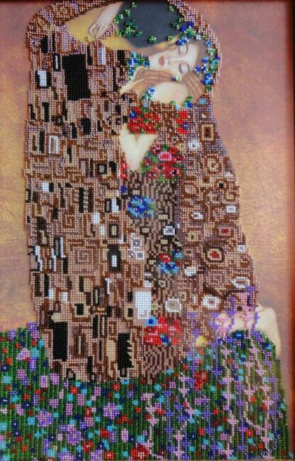 "Il bacio" di Klimt. Kit ricamo a perline - Image 3