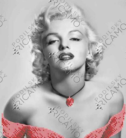 "Marilyn Monroe". Schema ricamo a perline - Image 2