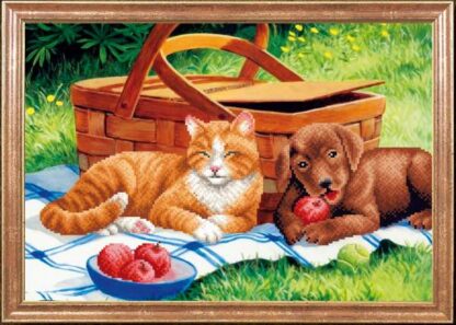 "Picnic". Schema ricamo a perline