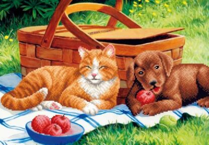 "Picnic". Schema ricamo a perline - Image 4