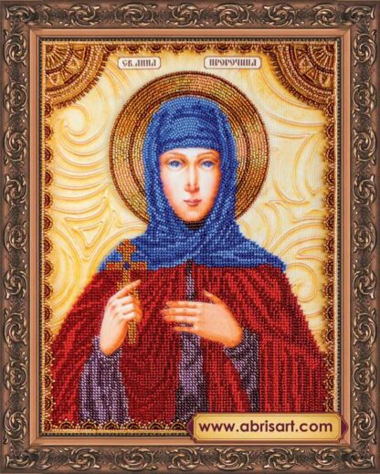 "Sant'Anna profetessa". Kit ricamo a perline