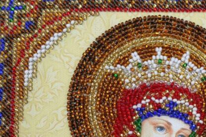 "Vergine con Gesù". Kit ricamo a perline - Image 2