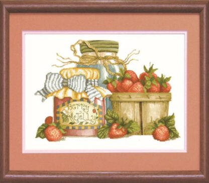 "Berry Jelly. Marmellata di fragole". Schema ricamo a perline