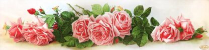"La France Roses" di  Paul de Longpre. Schema ricamo a perline
