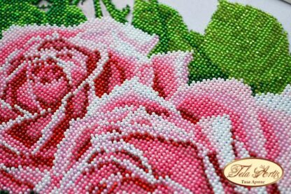 "La France Roses" di  Paul de Longpre. Schema ricamo a perline - Image 2