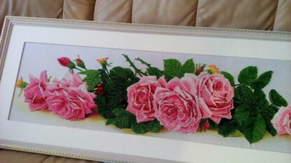 "La France Roses" di  Paul de Longpre. Schema ricamo a perline - Image 4