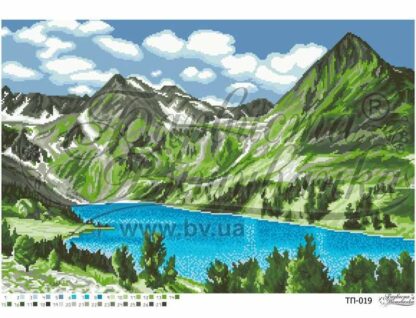 "Lago in montagna". Schema ricamo a perline - Image 3