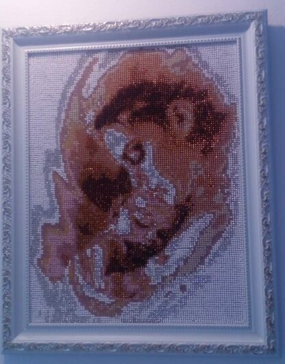 "Maternità". Quadro ricamato a perline - Image 4