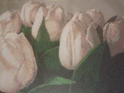 "Tulipani bianchi ". Schema ricamo a perline - Image 3