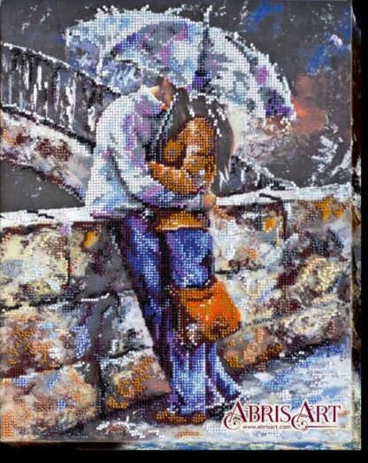 “Amore sotto la pioggia”di Imre Toth (Emerico). Kit ricamo a perline