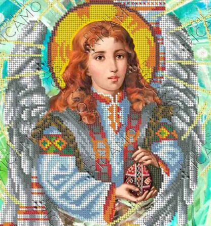 "Angelo custode della casa. Uovo di Pasqua". Schema ricamo a perline - Image 2