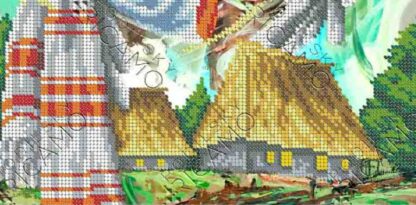 "Angelo custode della casa. Uovo di Pasqua". Schema ricamo a perline - Image 3