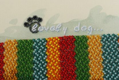 "Bassotto. Lovely dog". Kit ricamo a perline - Image 5