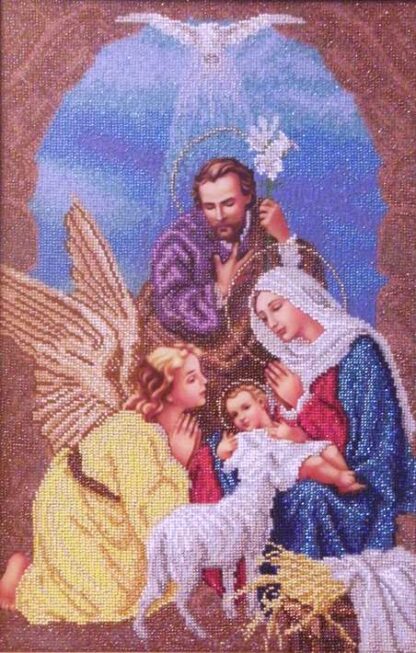 "Il Natale". Schema ricamo a perline