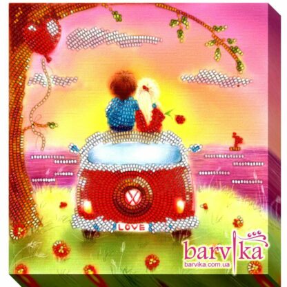 “Love is...” Kit ricamo a perline