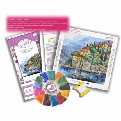 “Costiera amalfitana”. Kit ricamo a perline - Image 2