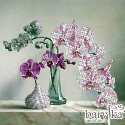“Orchidee”-01. Kit ricamo a perline