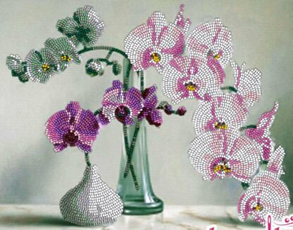 “Orchidee”-01. Kit ricamo a perline - Image 2