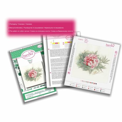 “Peonia”. Schema ricamo a perline - Image 2