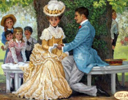 "Proposta di matrimonio".  Schema ricamo a perline - Image 3