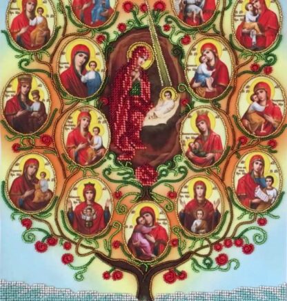 "Albero della Vergine". Schema ricamo a perline - Image 2