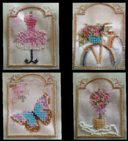"Miniature Vintage Shabby Chic". Schemi ricamo a perline - Image 3