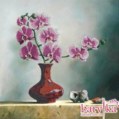 “Orchidee”-02. Kit ricamo a perline