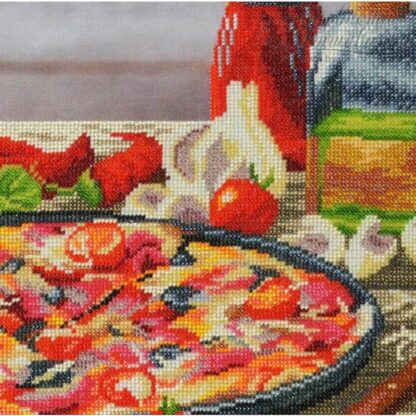 “Pizza Italiano”. Schema ricamo a perline - Image 3