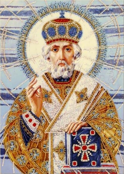 "San Nicola di Myra". Kit ricamo a perline