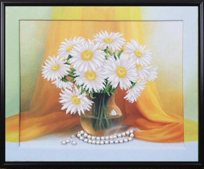 “Bellissime margherite”. Kit ricamo a perline - Image 2