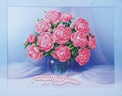 “Bellissime peonie ”. Kit ricamo a perline